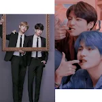 Cover Image of Download bts couple taehyung-jungkook wallpaper 2.0 APK
