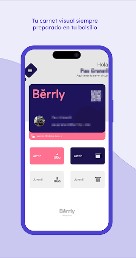Android application Berrly Sports screenshort