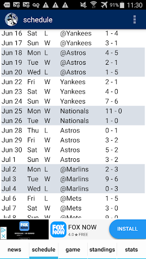 Tampa Bay Baseball Screen 2