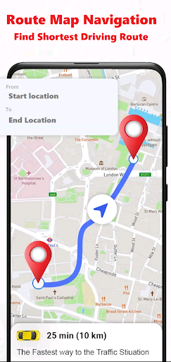 Screenshot of Live Earth Map & Route Planner