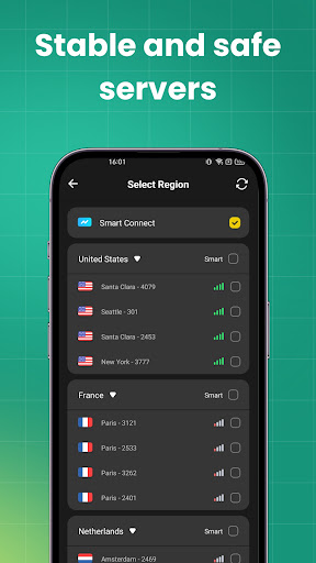 Flux VPN: Privacy Protection Screen 2