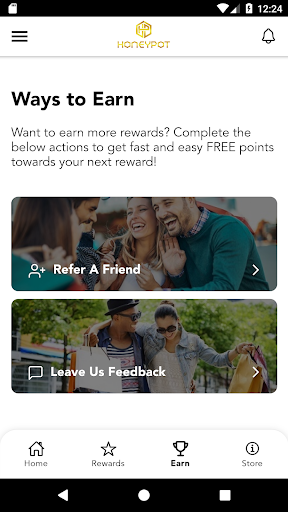 Android application HONEYPOT Rewards screenshort