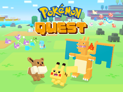 Shiny Eevee in Pokemon Quest! 