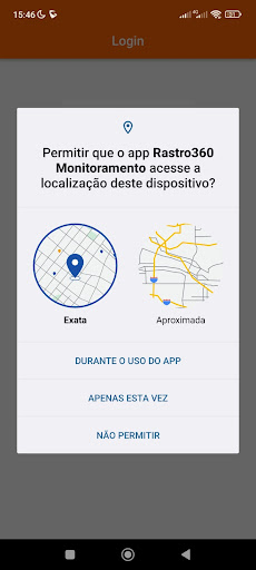 Android application Rastro360 Monitoramento screenshort