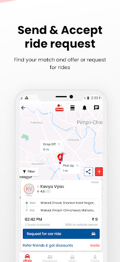 sRide - Carpool & Taxipool screenshot 4