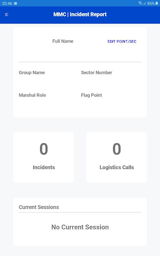 Android application MMC Incident Report screenshort