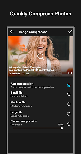 Photo and Picture Resizer Screen 2
