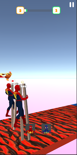 Android application Superhero Transform Race 3D screenshort