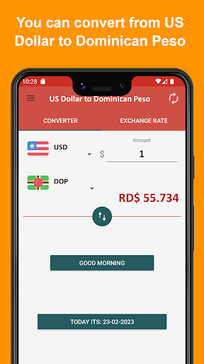 US Dollar to Dominican Peso Screen 2