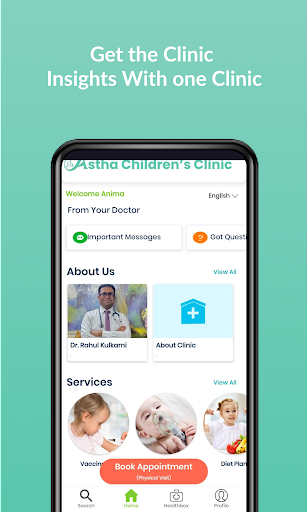 Android application Astha Children’s Clinic screenshort