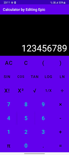 Android application Calculator screenshort