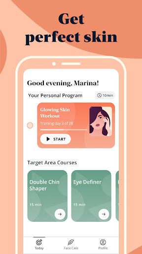 Luvly: Face Exercise, Skincare Screen 2