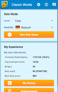 Classic Words auf Deutsch Screenshot