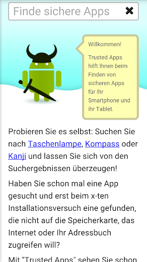 Android application SaferPlay screenshort