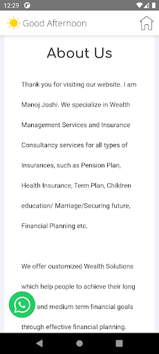Manoj Joshi Insurance Screen 2