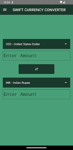 Android application Swift Currency Converter screenshort