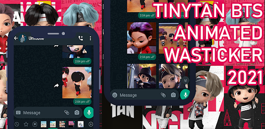 Captura 8 TinyTAN Animated WASticker android