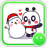 Stickey Christmas Panda icon