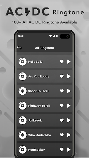 AC DC Ringtones Screen 2