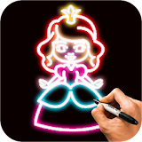 Learn How To Draw Glow Princess Step by Step icon