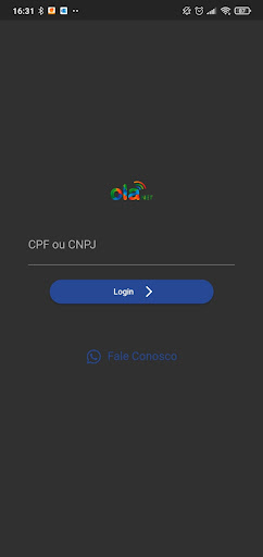 Android application Olá Cliente screenshort