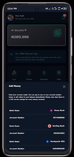 ELLEN - Bills, Payments Screen 2
