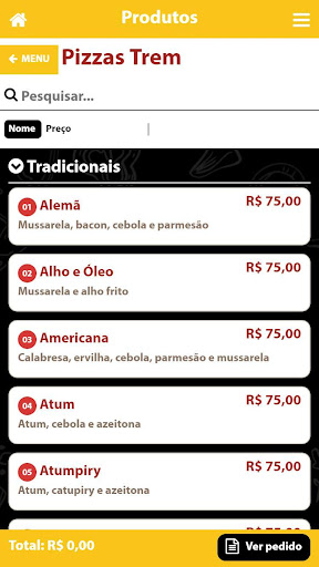 Tomatelli Pizzaria Screen 2