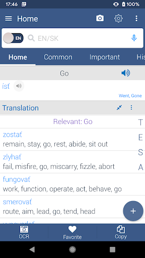Slovak Dictionary Offline Screen 2