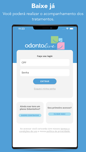 Android application Odontolive screenshort
