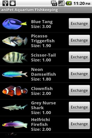 Android application aniPet Aquarium Live Wallpaper screenshort