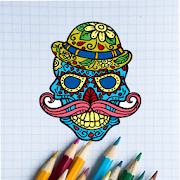 ColorPics: Sugar Skull Coloring Game - FREE