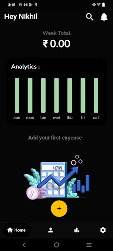Android application SpendWise screenshort