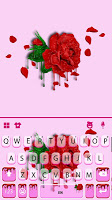screenshot of Dripping Red Rose Keyboard The