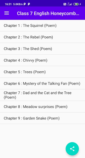 Class 7 English Honeycomb Poem