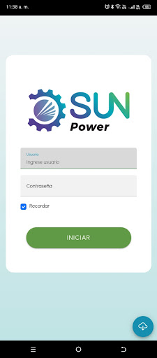 Android application Sunpower Mantenimientos screenshort