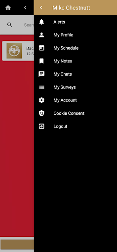 Bacardi Events Screen 2