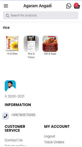 Android application Agaram Maligai Stores screenshort