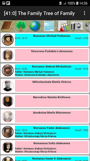 Android application The Family Tree of Family screenshort
