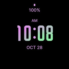 Pink Orchid Modern Watch Face