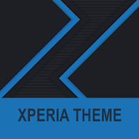 Xperia Theme - Dark Paper Blue