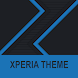 Xperia Theme - Dark Paper Blue