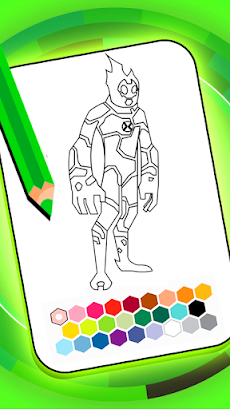 Ben Alien 10 coloring heroesのおすすめ画像1