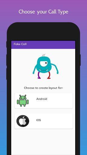 Android application Fake call app screenshort