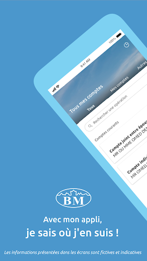 Android application Banque Marze screenshort