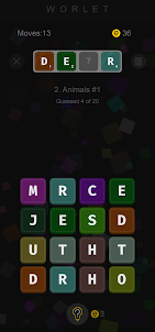 Merge blocks word guess puzzle