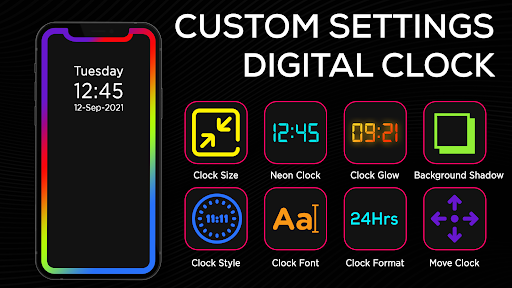 Edge Lighting Wallpaper-Clocks Screen 2