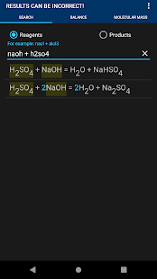 Химические Реакции Screenshot