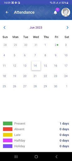 Android application Vidhya Matric Student screenshort