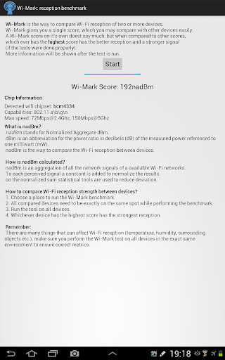 Wi-Mark: reception benchmark Screen 3
