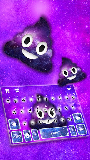 Android application Galaxy Poop Keyboard Theme screenshort